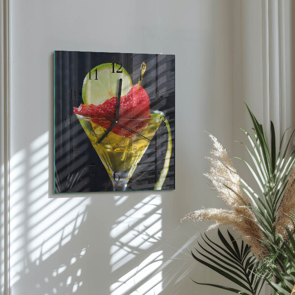 Orologio quadrato Cocktail