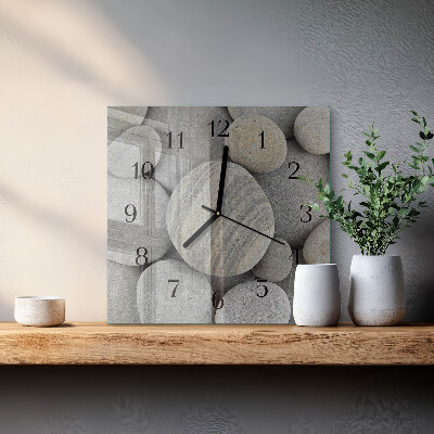 Orologio quadrato Pietre