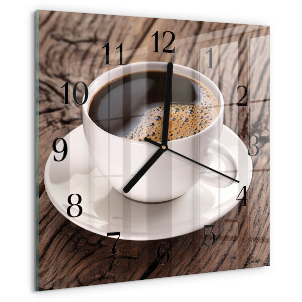 Orologio quadrato Caffè