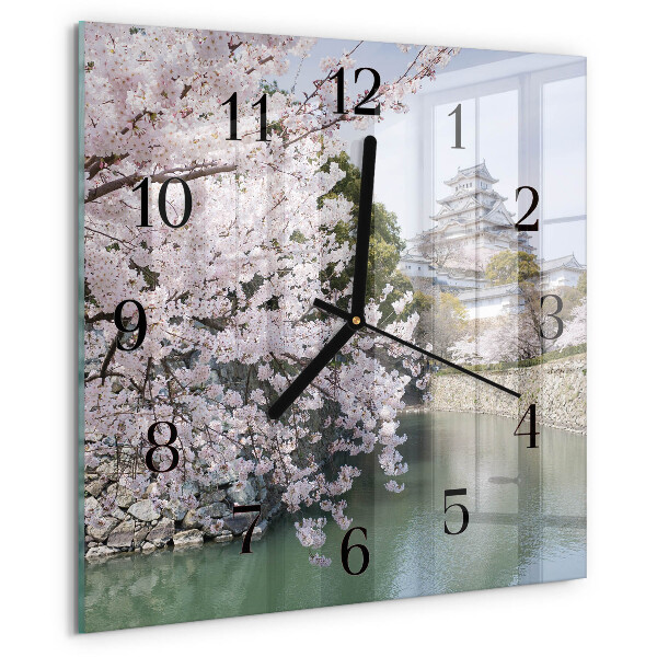 Orologio quadrato Alberi di ciliegio