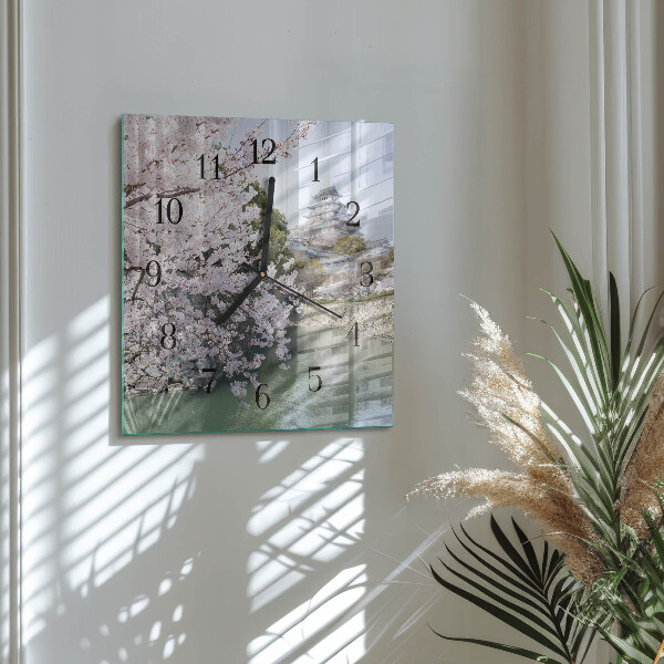 Orologio quadrato Alberi di ciliegio