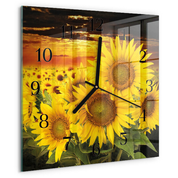 Orologio quadrato Girasoli