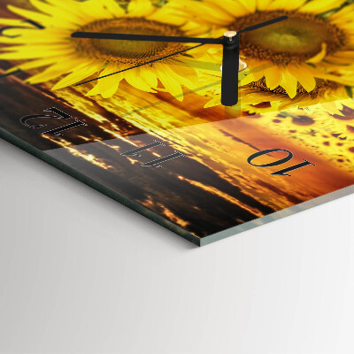 Orologio quadrato Girasoli