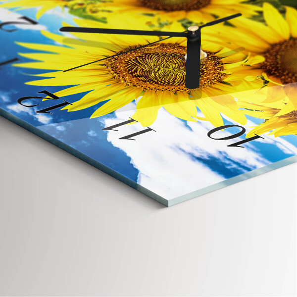 Orologio quadrato Girasoli