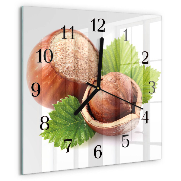 Orologio quadrato Nocciole