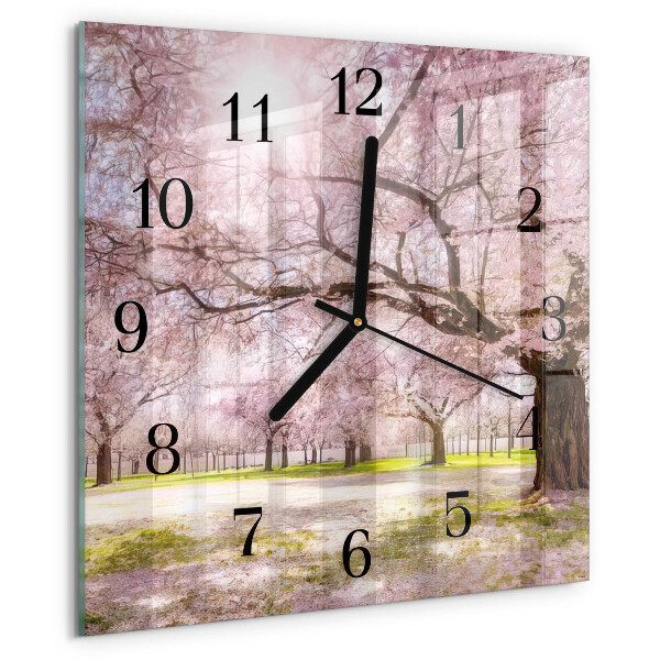 Orologio quadrato Alberi di ciliegio