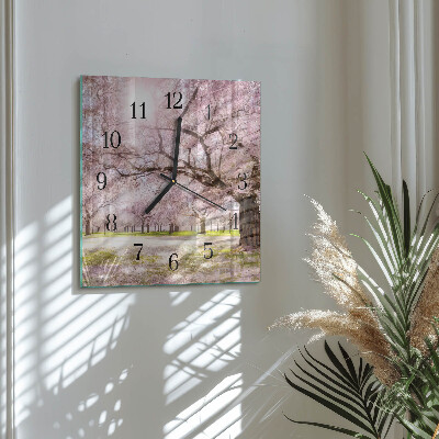 Orologio quadrato Alberi di ciliegio