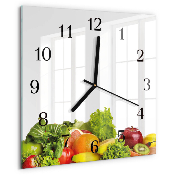 Orologio quadrato Verdure
