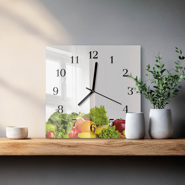 Orologio quadrato Verdure