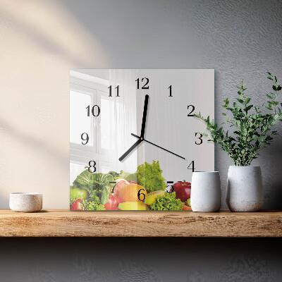 Orologio quadrato Verdure