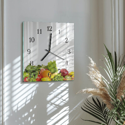Orologio quadrato Verdure