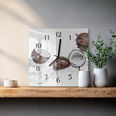 Orologio quadrato Noci di cocco