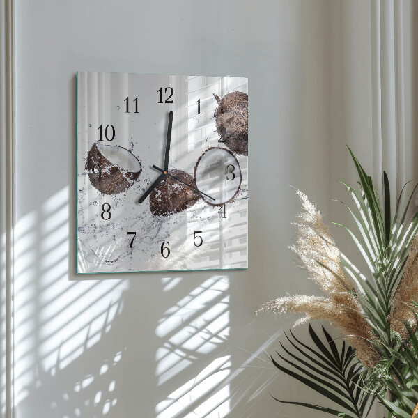 Orologio quadrato Noci di cocco