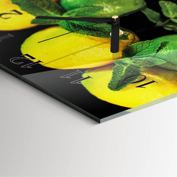 Orologio quadrato limoni