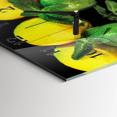 Orologio quadrato limoni