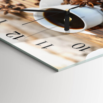 Orologio quadrato Caffè