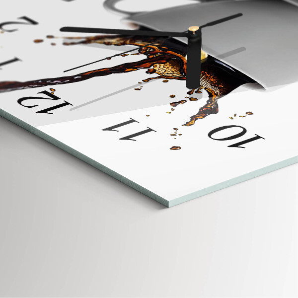 Orologio quadrato Caffè