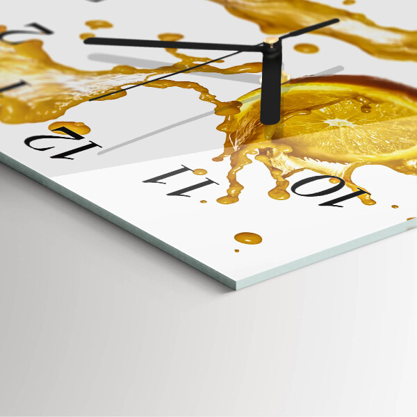 Orologio quadrato Succo d'arancia