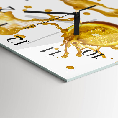 Orologio quadrato Succo d'arancia