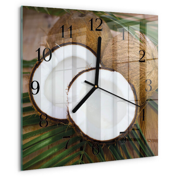 Orologio quadrato Noci di cocco