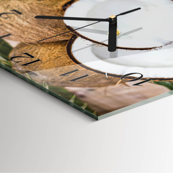 Orologio quadrato Noci di cocco