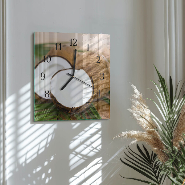 Orologio quadrato Noci di cocco
