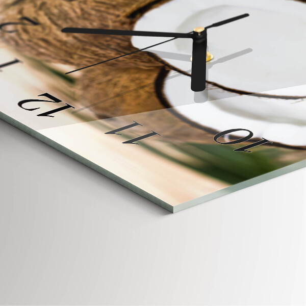 Orologio quadrato Noci di cocco