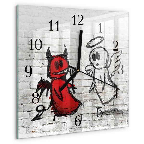 Orologio quadrato Angelo Diavolo