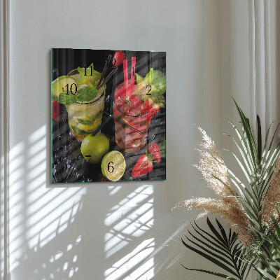 Orologio quadrato Cocktail