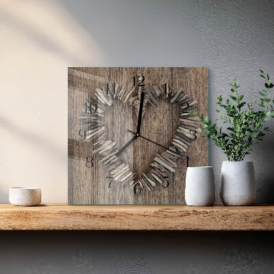 Orologio quadrato Cuore