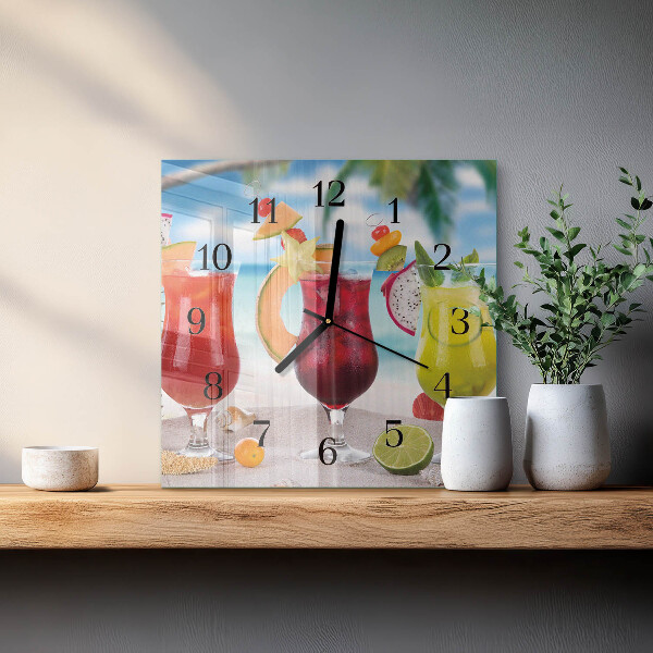 Orologio quadrato Cocktail