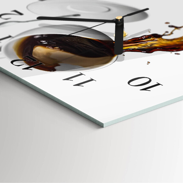 Orologio quadrato Caffè