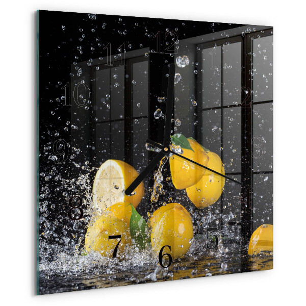 Orologio quadrato limoni