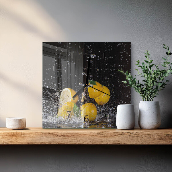 Orologio quadrato limoni
