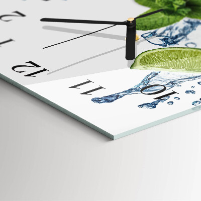 Orologio quadrato Menta e lime