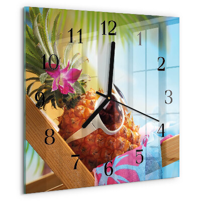 Orologio quadrato Ananas