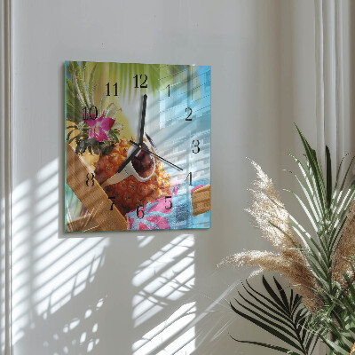 Orologio quadrato Ananas