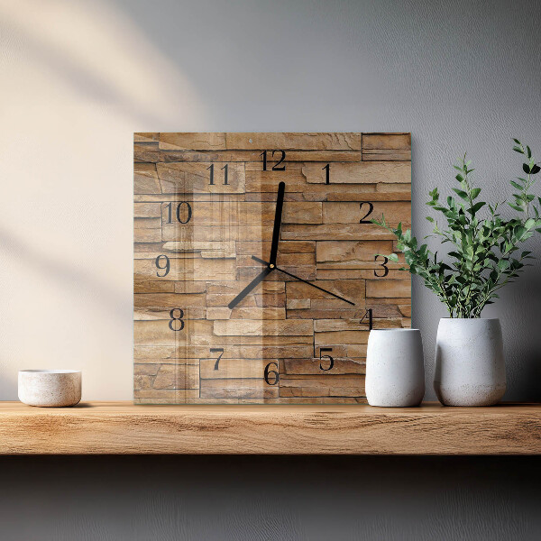 Orologio quadrato Clinker