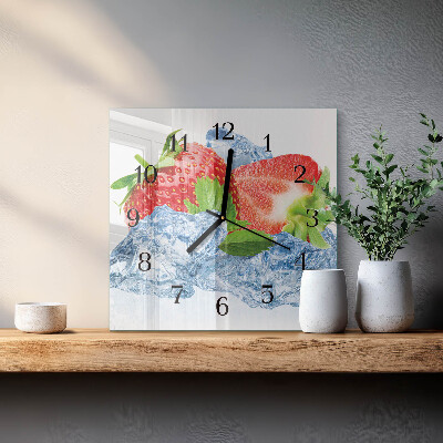 Orologio quadrato Gelato alla fragola