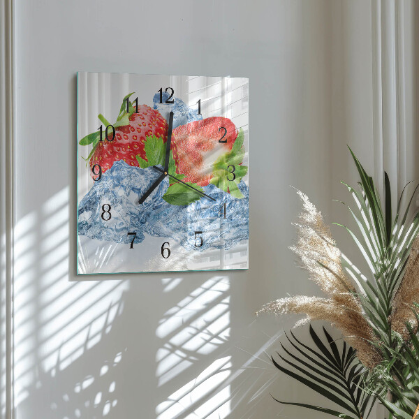 Orologio quadrato Gelato alla fragola