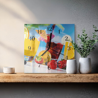 Orologio quadrato Cocktail