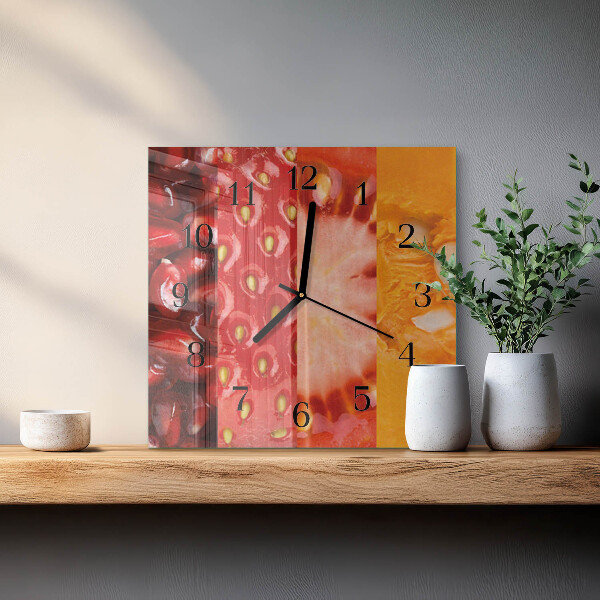 Orologio quadrato Frutta