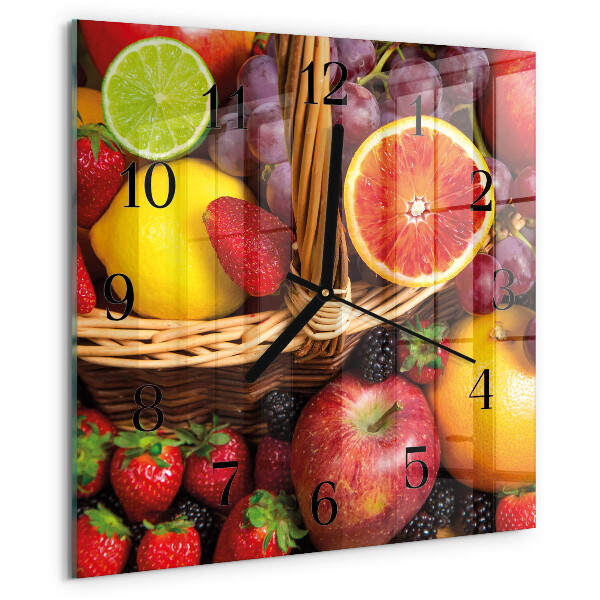 Orologio quadrato Frutta