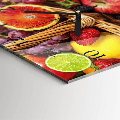 Orologio quadrato Frutta