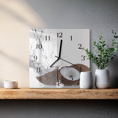 Orologio quadrato Noci di cocco