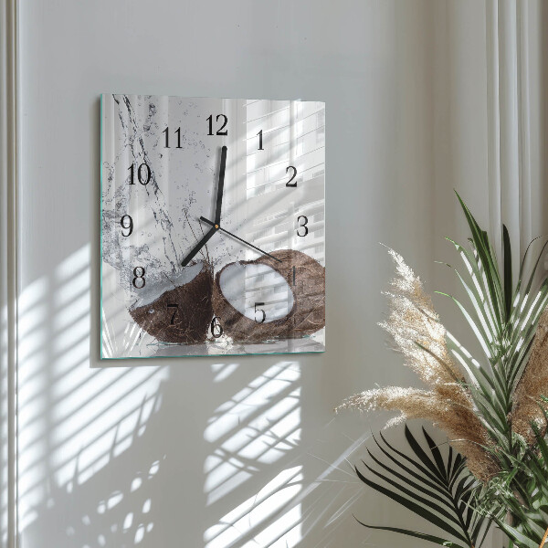 Orologio quadrato Noci di cocco