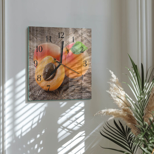 Orologio quadrato Albicocche