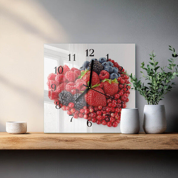 Orologio quadrato Frutta