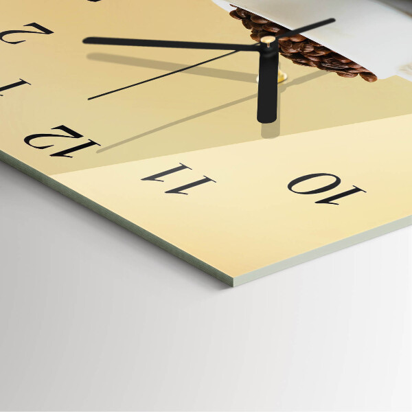 Orologio quadrato Caffè