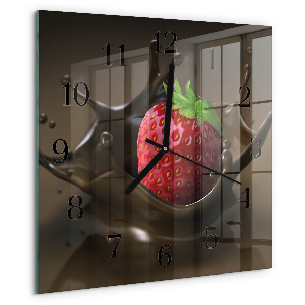 Orologio quadrato Cioccolato